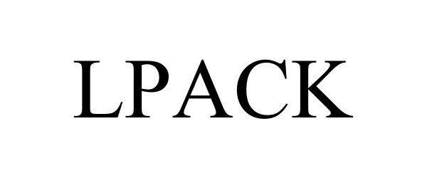 Trademark Logo LPACK