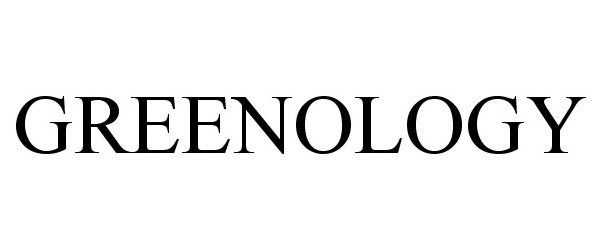 Trademark Logo GREENOLOGY