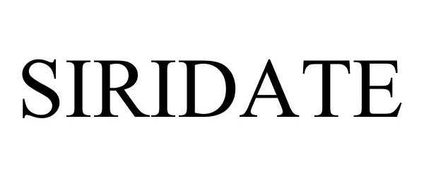 Trademark Logo SIRIDATE