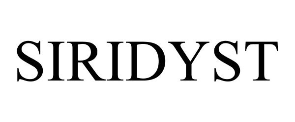 Trademark Logo SIRIDYST