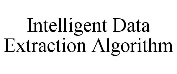  INTELLIGENT DATA EXTRACTION ALGORITHM