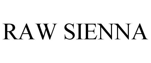 Trademark Logo RAW SIENNA