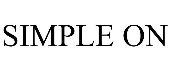 Trademark Logo SIMPLE ON