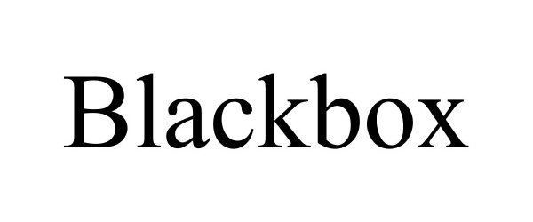 Trademark Logo BLACKBOX