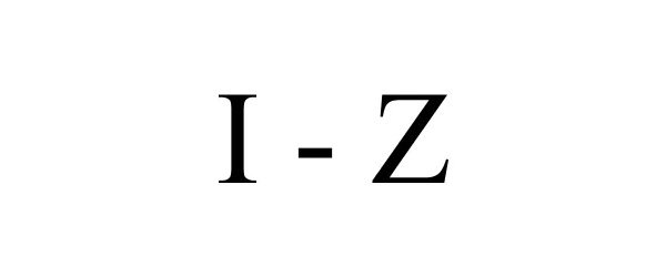 Trademark Logo I - Z