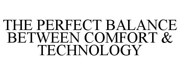 Trademark Logo THE PERFECT BALANCE BETWEEN COMFORT &amp; TECHNOLOGY