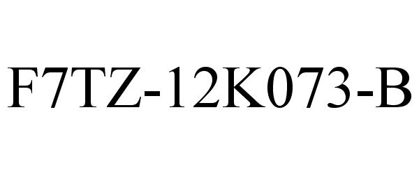 Trademark Logo F7TZ-12K073-B