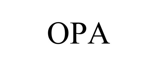 Trademark Logo OPA