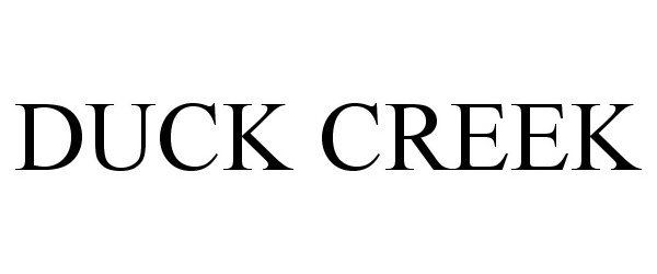 Trademark Logo DUCK CREEK