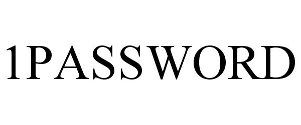 Trademark Logo 1PASSWORD