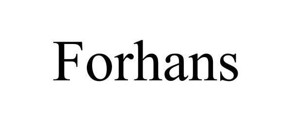 Trademark Logo FORHANS