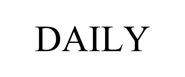 Trademark Logo DAILY