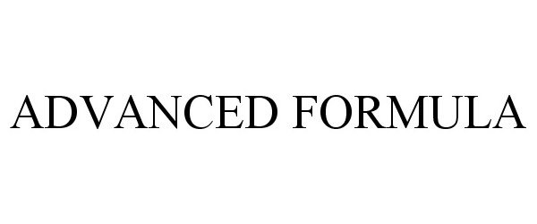 Trademark Logo ADVANCED FORMULA