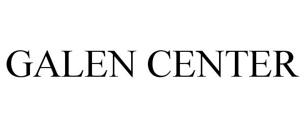 Trademark Logo GALEN CENTER