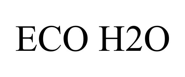 Trademark Logo ECO H2O