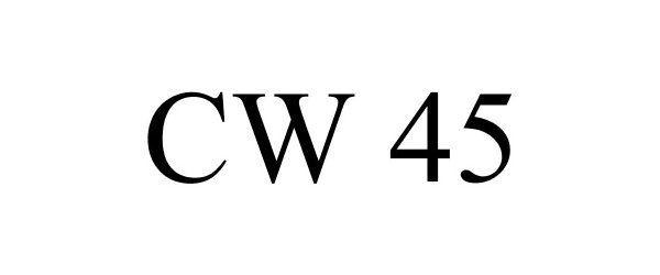 Trademark Logo CW 45