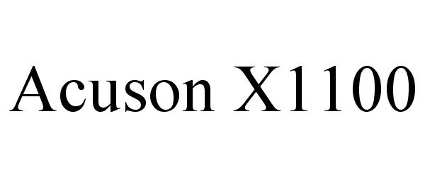 Trademark Logo ACUSON X1100