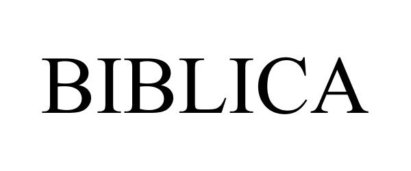Trademark Logo BIBLICA
