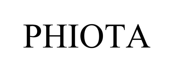 Trademark Logo PHIOTA