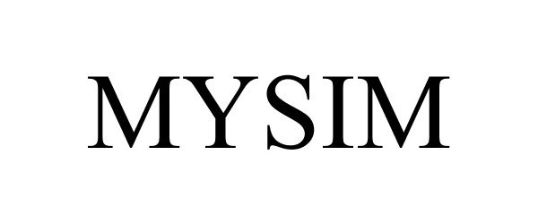 Trademark Logo MYSIM