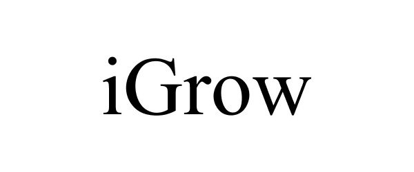 Trademark Logo IGROW