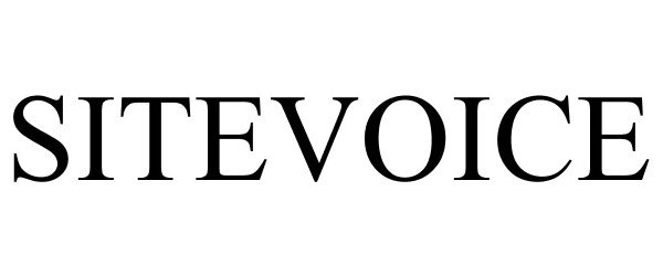 Trademark Logo SITEVOICE