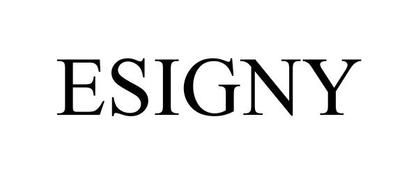 Trademark Logo ESIGNY
