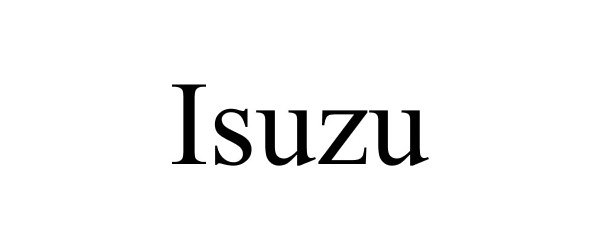 Trademark Logo ISUZU