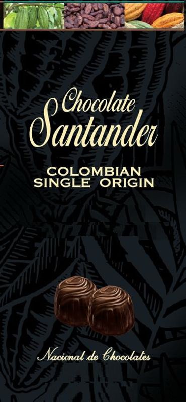  CHOCOLATE SANTANDER COLOMBIAN SINGLE ORIGIN NACIONAL DE CHOCOLATES