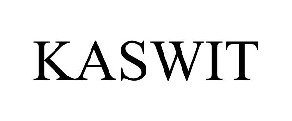 Trademark Logo KASWIT