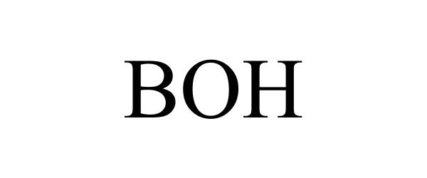 Trademark Logo BOH