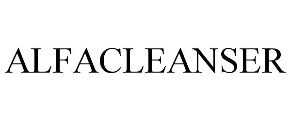 Trademark Logo ALFACLEANSER