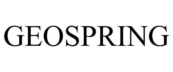 Trademark Logo GEOSPRING