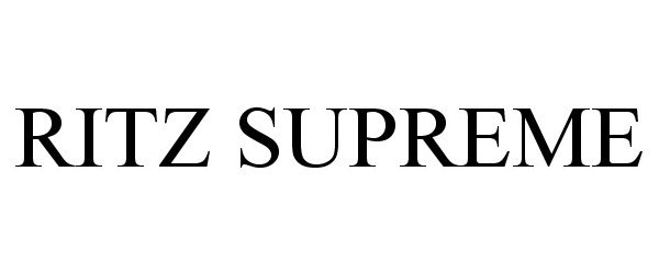 Trademark Logo RITZ SUPREME