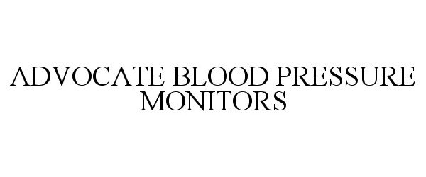  ADVOCATE BLOOD PRESSURE MONITORS