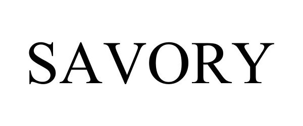 Trademark Logo SAVORY