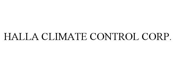  HALLA CLIMATE CONTROL CORP.