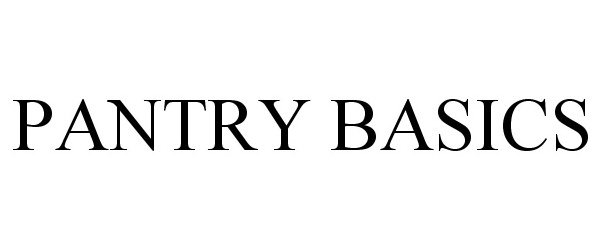 Trademark Logo PANTRY BASICS