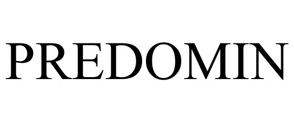 Trademark Logo PREDOMIN