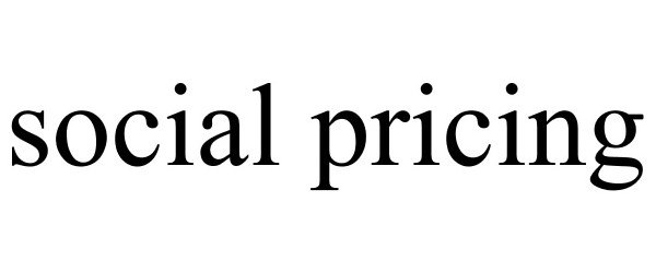 Trademark Logo SOCIAL PRICING