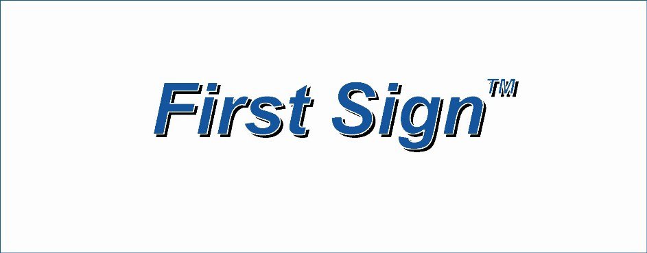 Trademark Logo FIRST SIGN