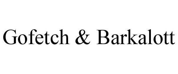 Trademark Logo GOFETCH &amp; BARKALOTT