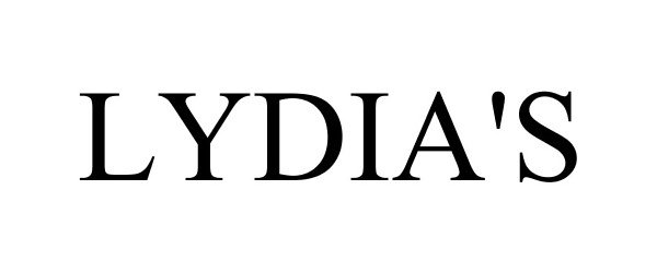 Trademark Logo LYDIA'S