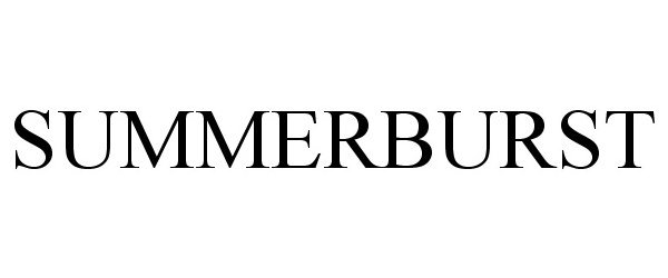 Trademark Logo SUMMERBURST