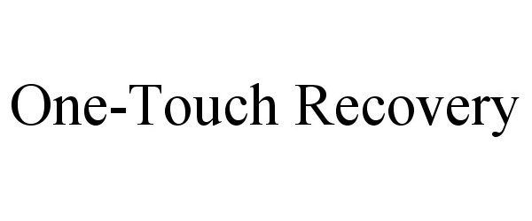  ONE-TOUCH RECOVERY
