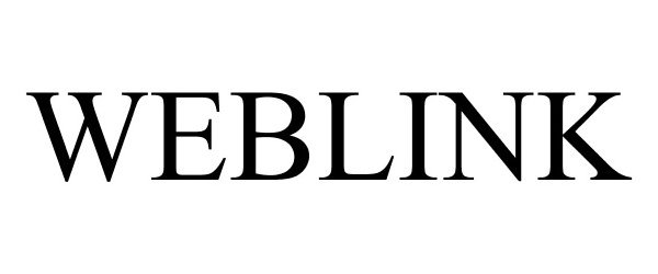 Trademark Logo WEBLINK