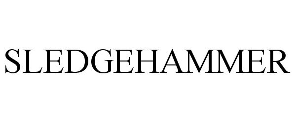 Trademark Logo SLEDGEHAMMER