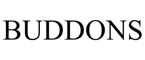 Trademark Logo BUDDONS
