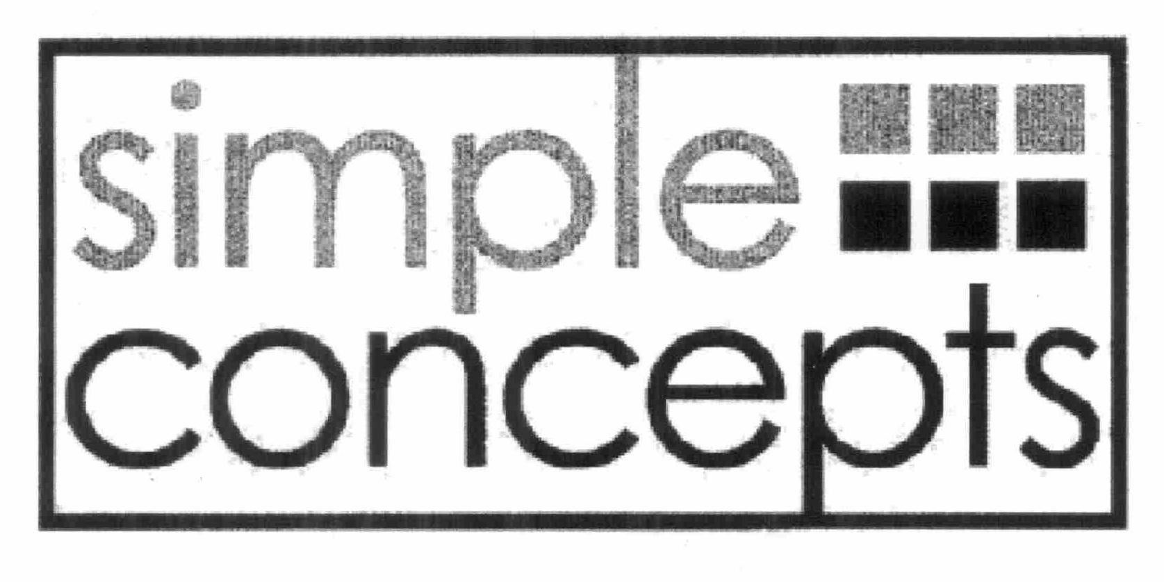 Trademark Logo SIMPLE CONCEPTS