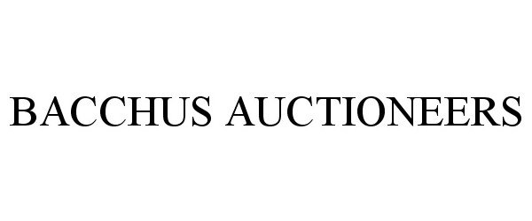  BACCHUS AUCTIONEERS